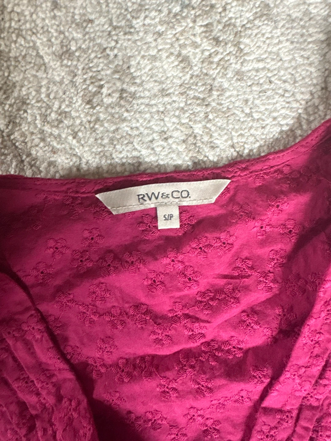 Pink Embroidered Wrap Top - photo 3