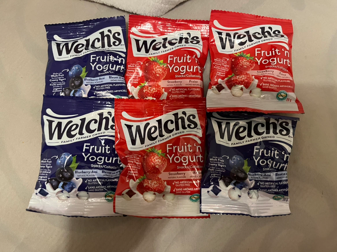 Welch's Fruit 'n Yogurt Snacks - 6 Count (Mixed Flavours)RARE