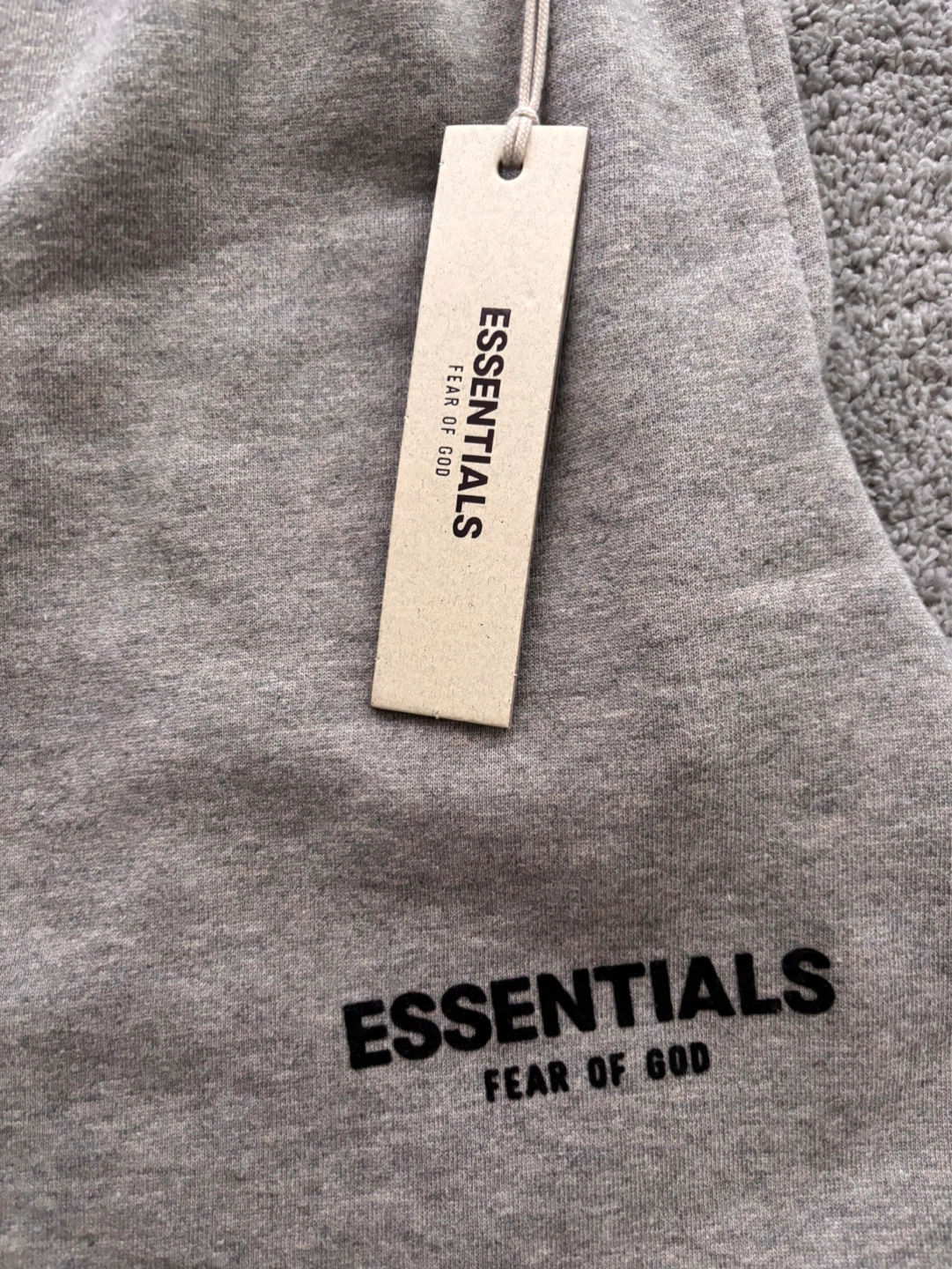 ESSENTIALS Fear of God Grey Sweat Shorts - photo 5