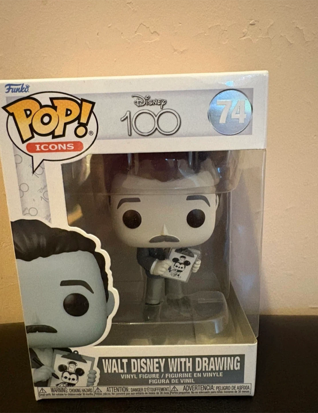 Funko Pop! Icons Walt Disney with Drawing Vinyl Figure