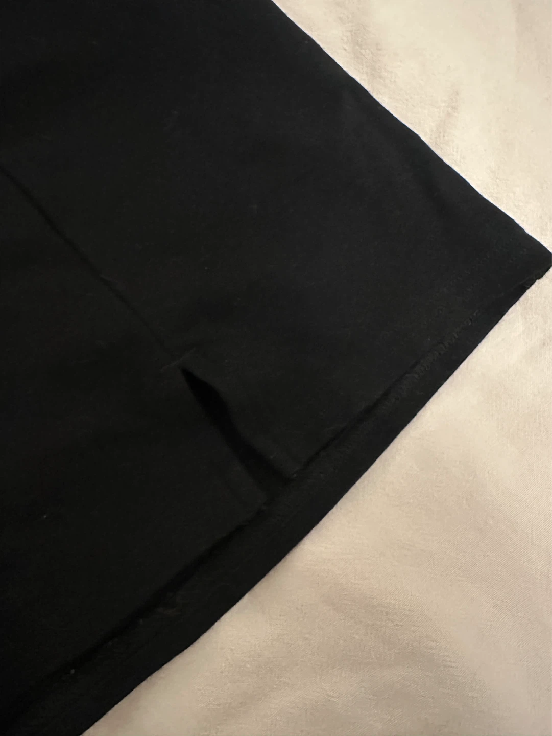 Black Mini Skirt with Side Slit - photo 2