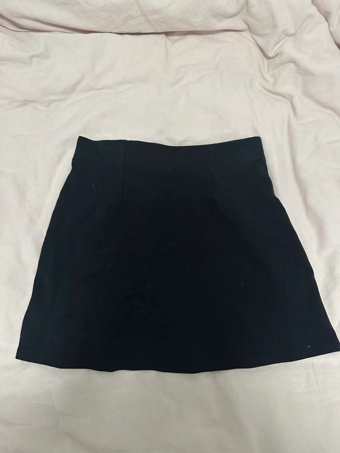 Black Mini Skirt with Side Slit - photo 3