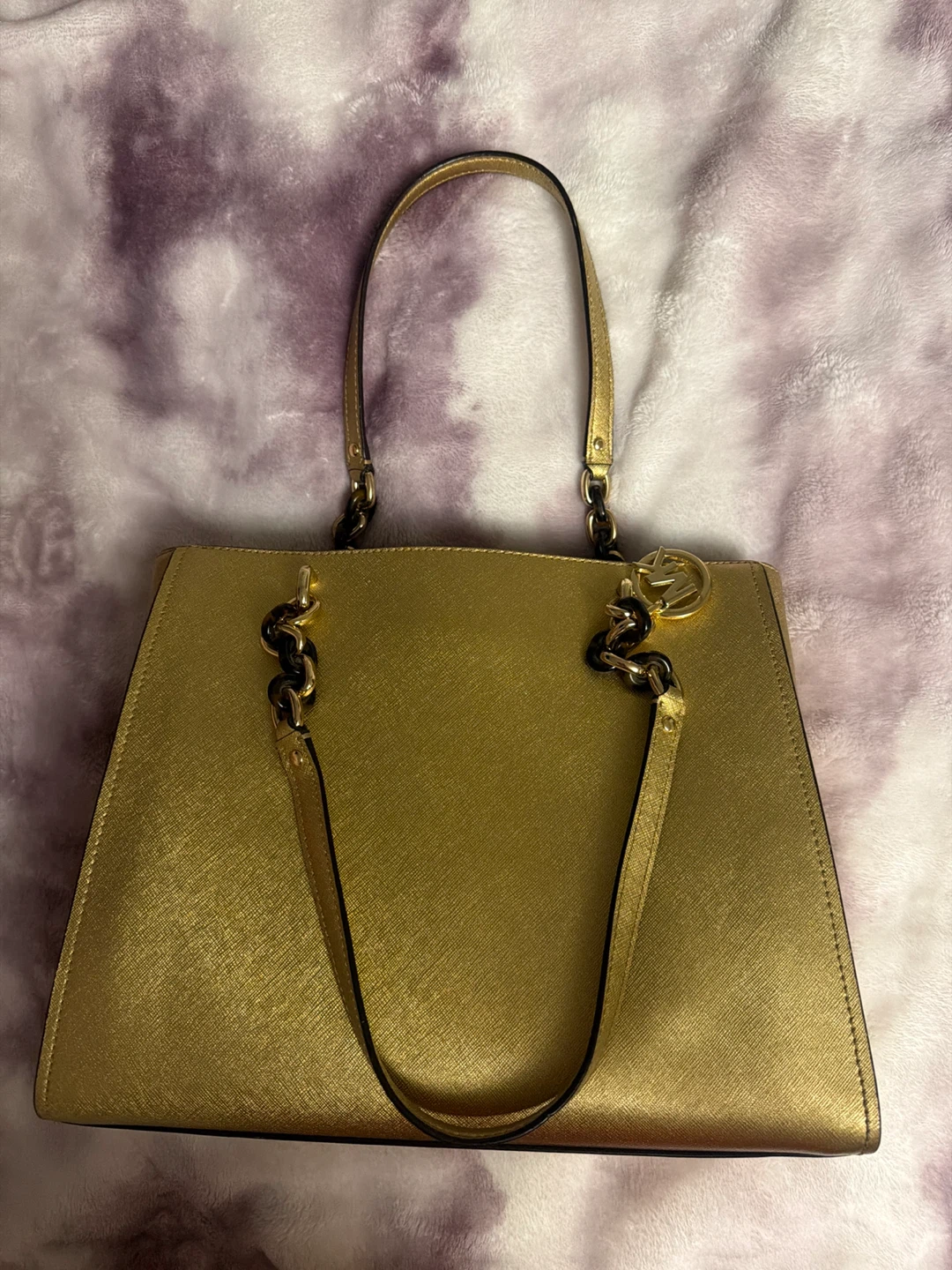 Michael Kors Gold Tote Bag