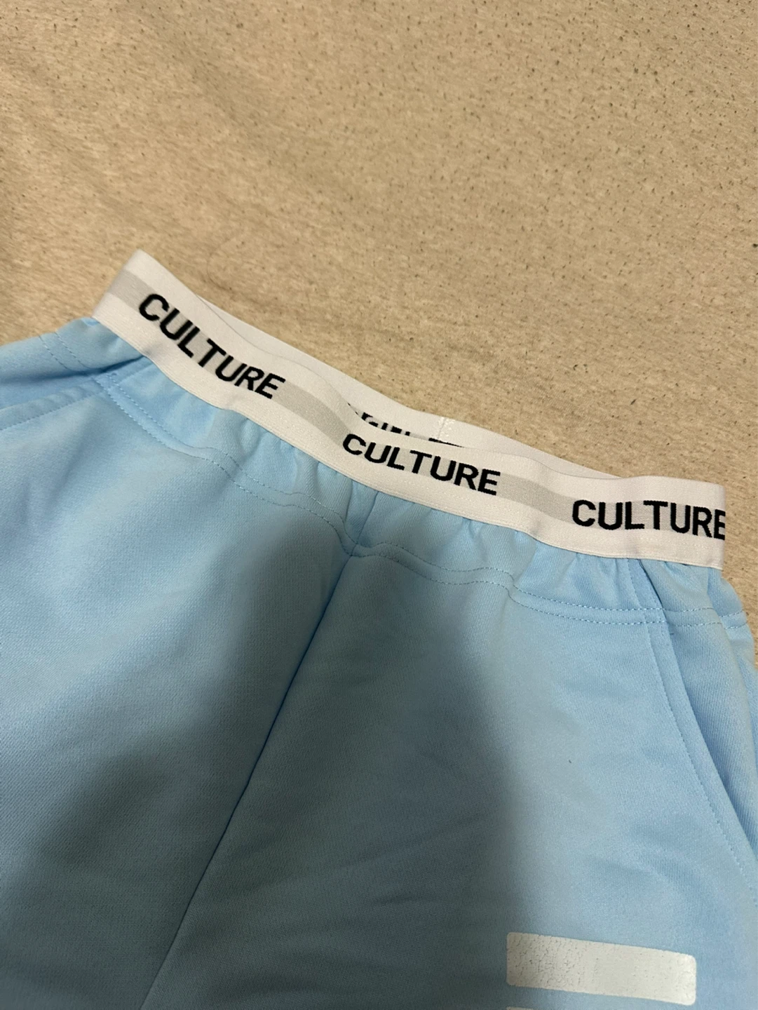 Light Blue Wide Leg Sweatpants