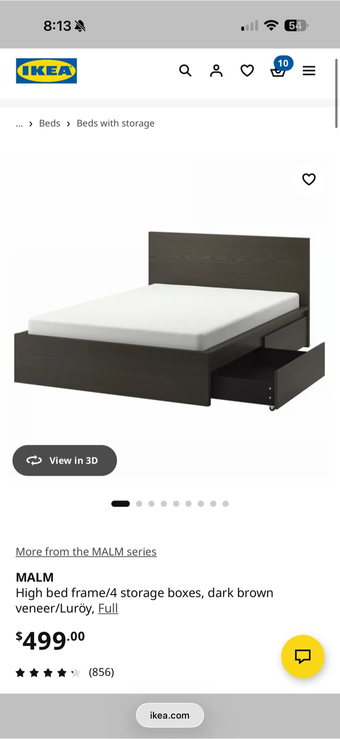 FREE IKEA MALM High Bed Frame with 2 Storage Boxes - photo 2