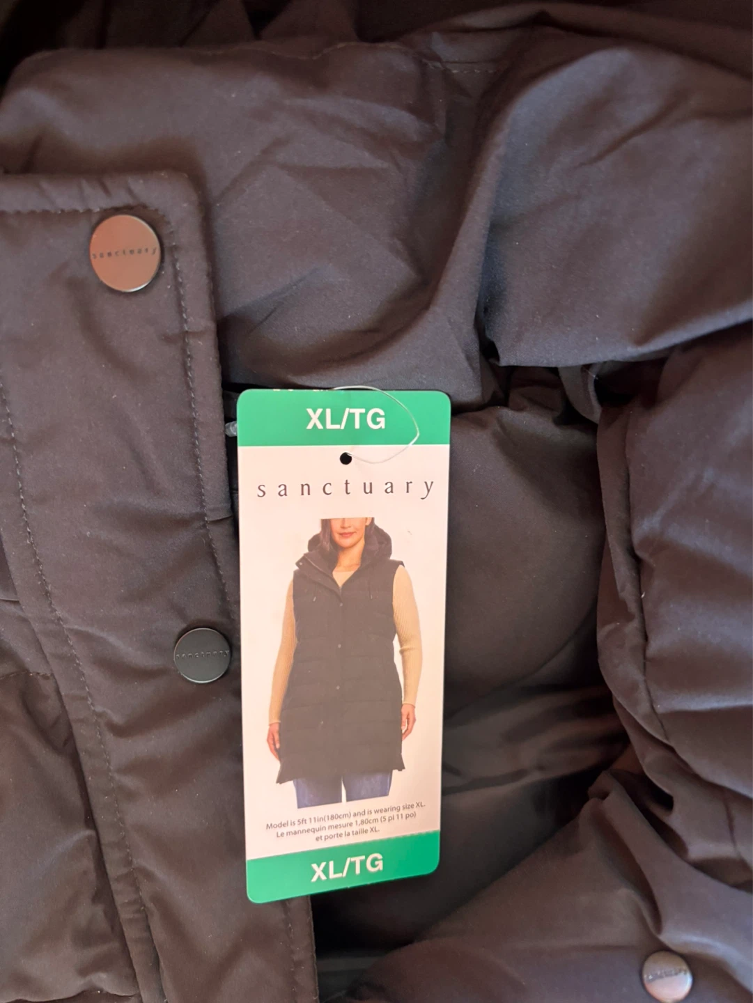 Ladies long Sanctuary Women's Puffer Vest XL - photo 2
