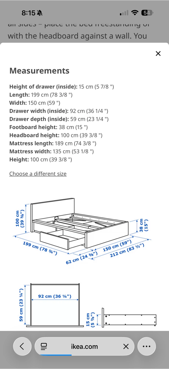 FREE IKEA MALM High Bed Frame with 2 Storage Boxes - photo 3