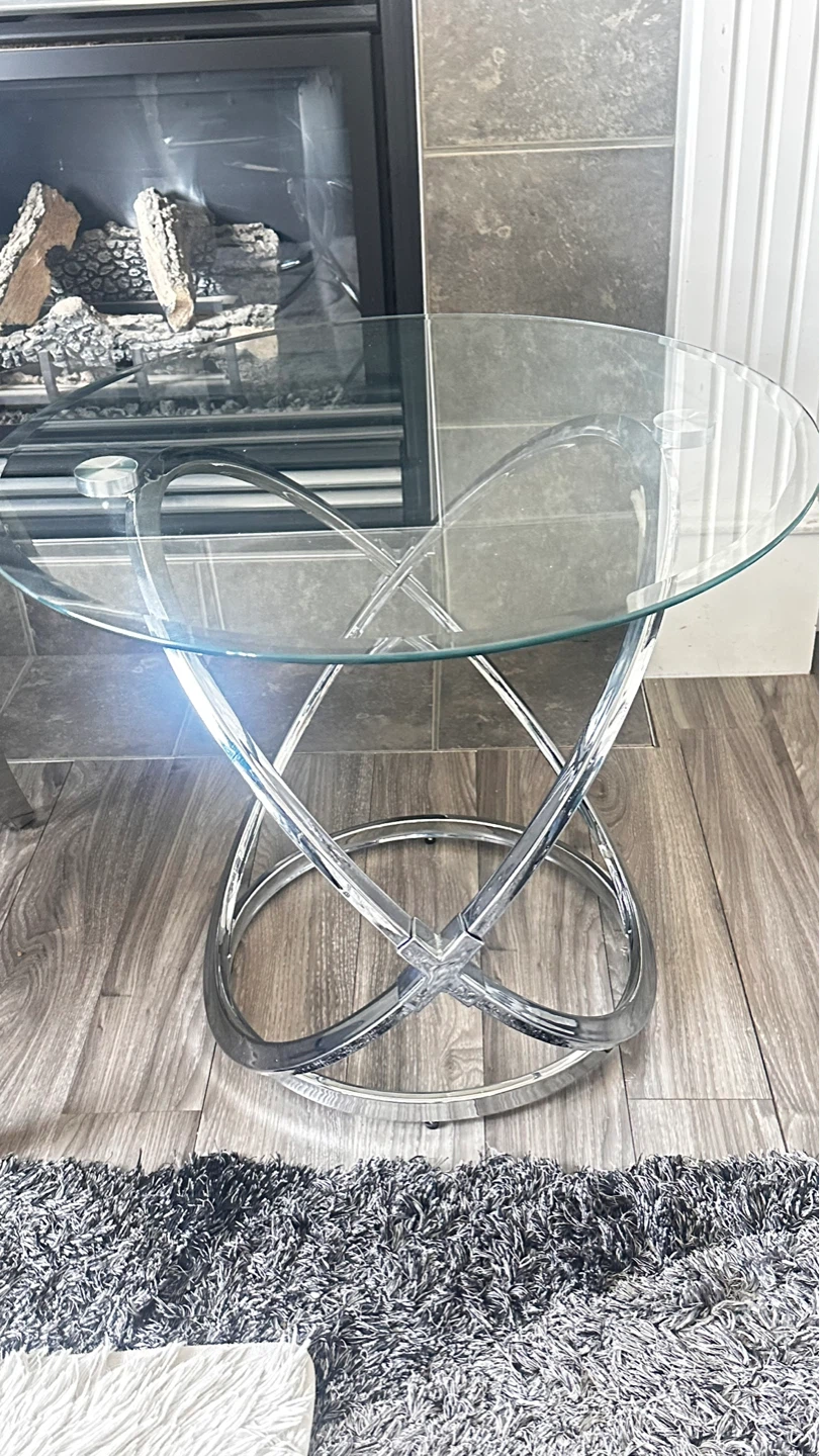 Glass Coffee Table One Side Table.. Everything Included - photo 4