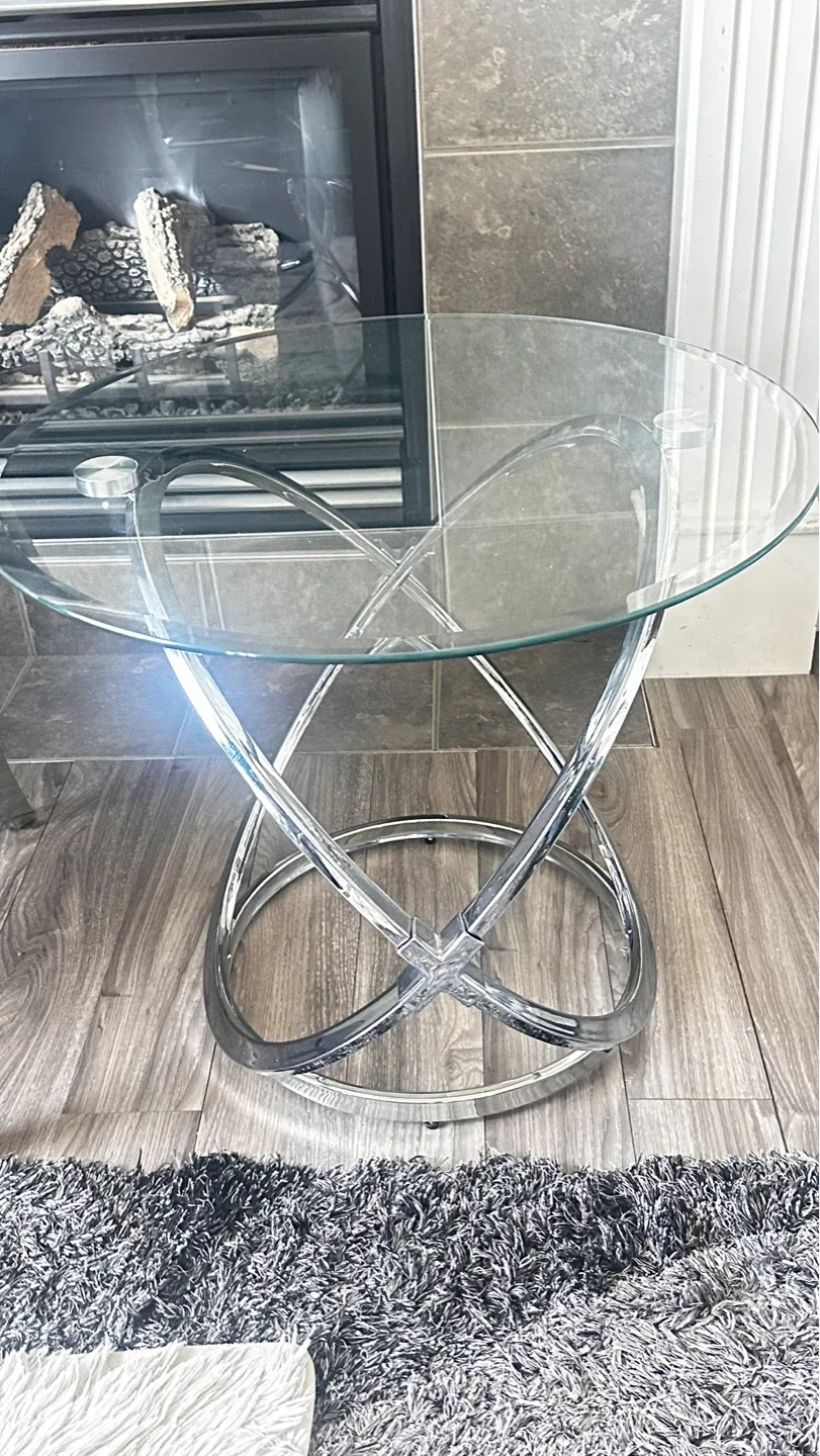 Glass Coffee Table One Side Table.. Everything Included - photo 4