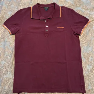 Diesel Men's Burgundy Polo Shirt (Small)