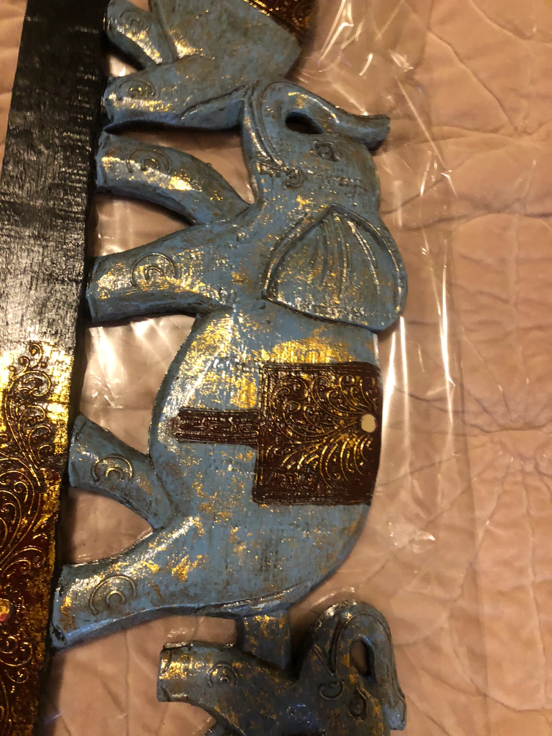 Wooden Elephant Wall Decor