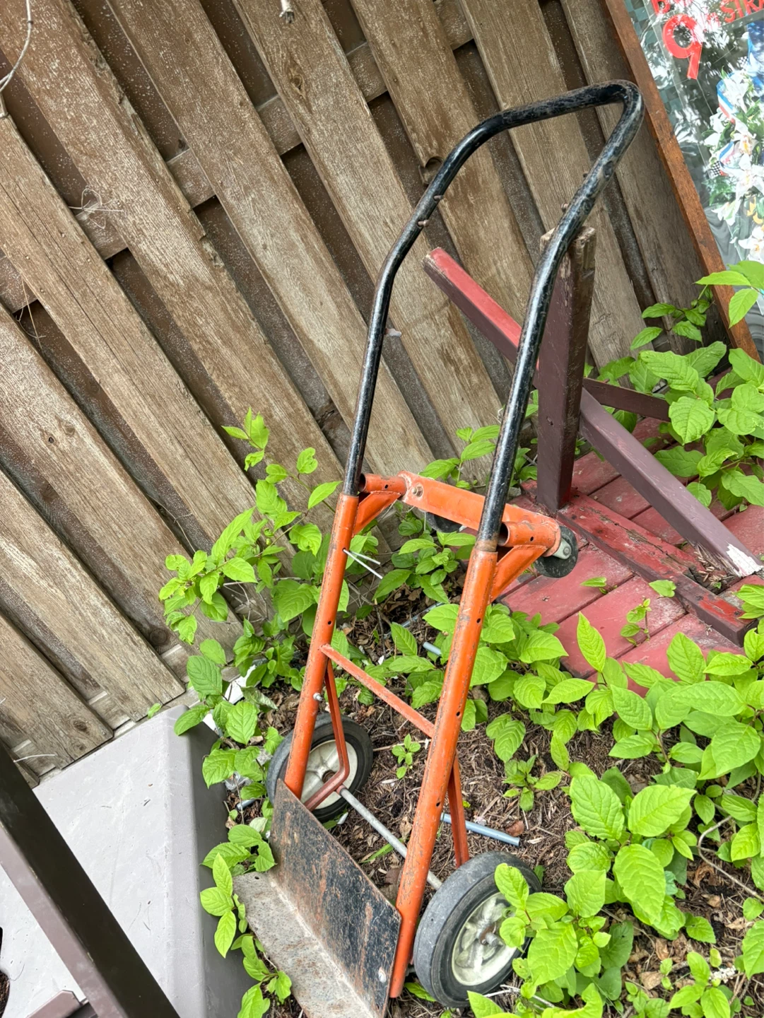 Orange Hand Truck Dolly