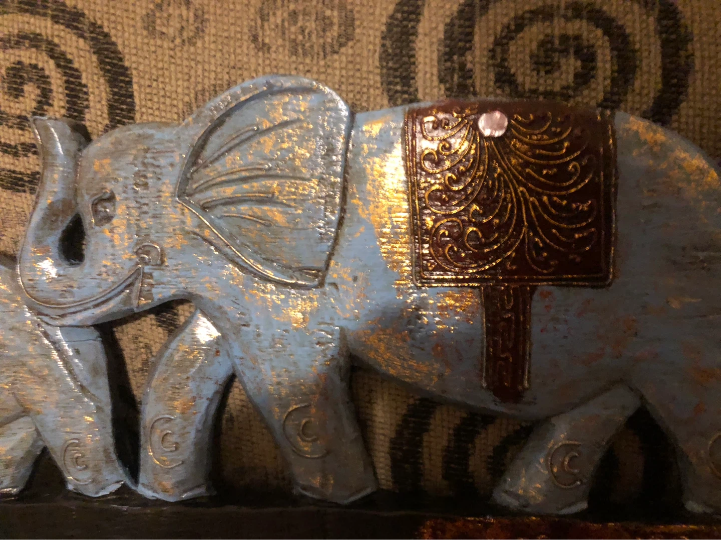 Wooden Elephant Wall Decor NEW never hung