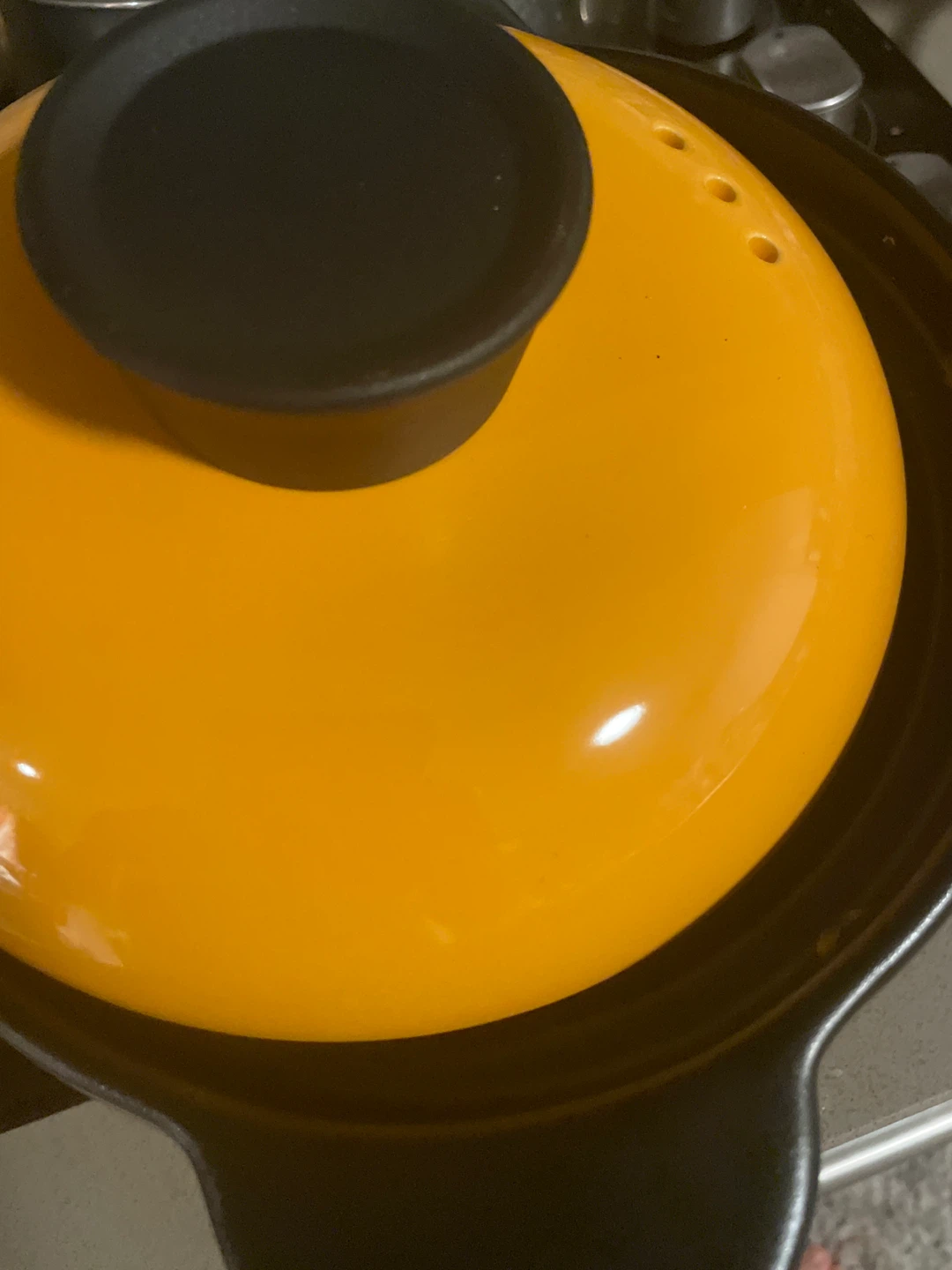 3.3L Ceramic Casserole Dish with Lid - Yellow - photo 2