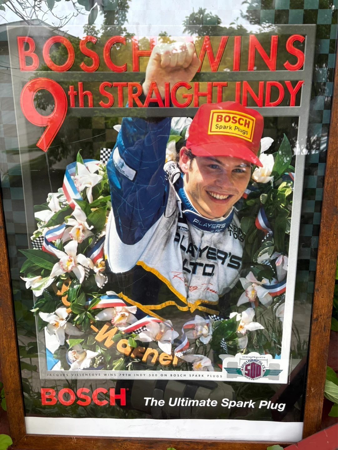 Bosch Wins 9th Straight Indy Poster - Jacques Villeneuve