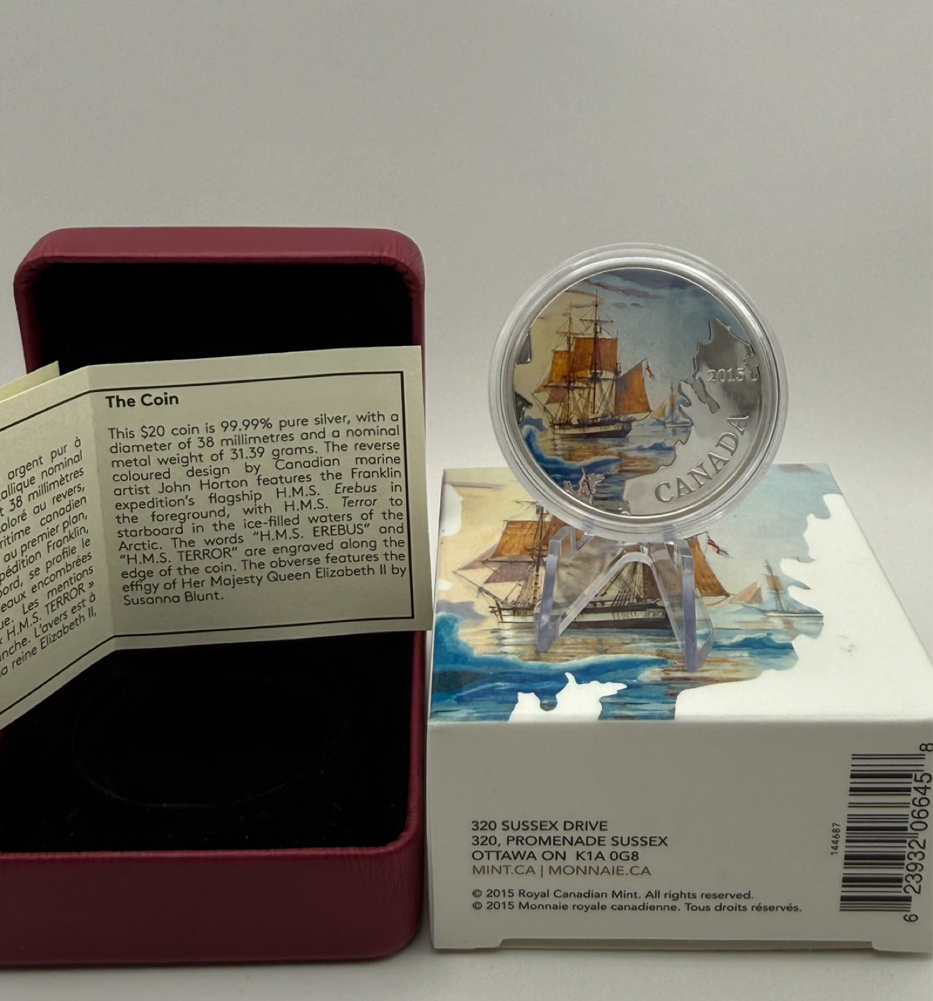2015 Canada $20 Lost Ships: Franklin's Lost Expedition - photo 2