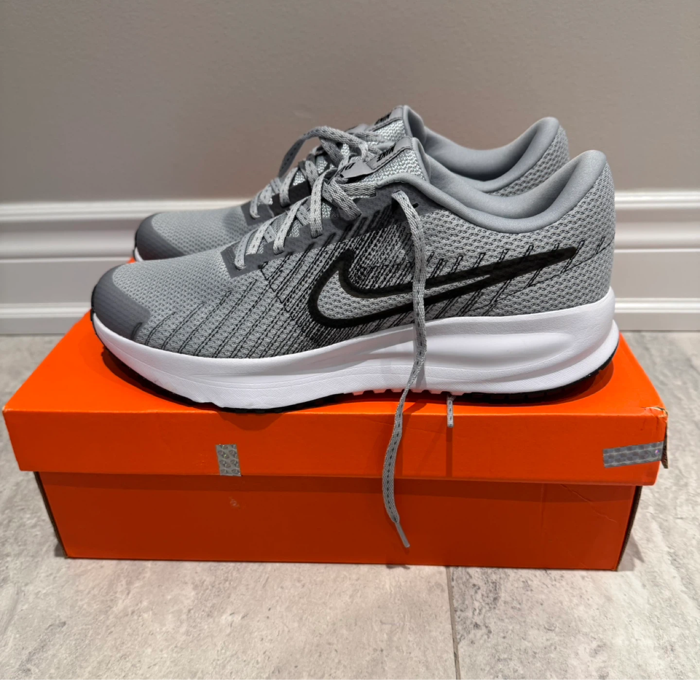 New Men's Nike Grey Running Shoes (Size 10.5)