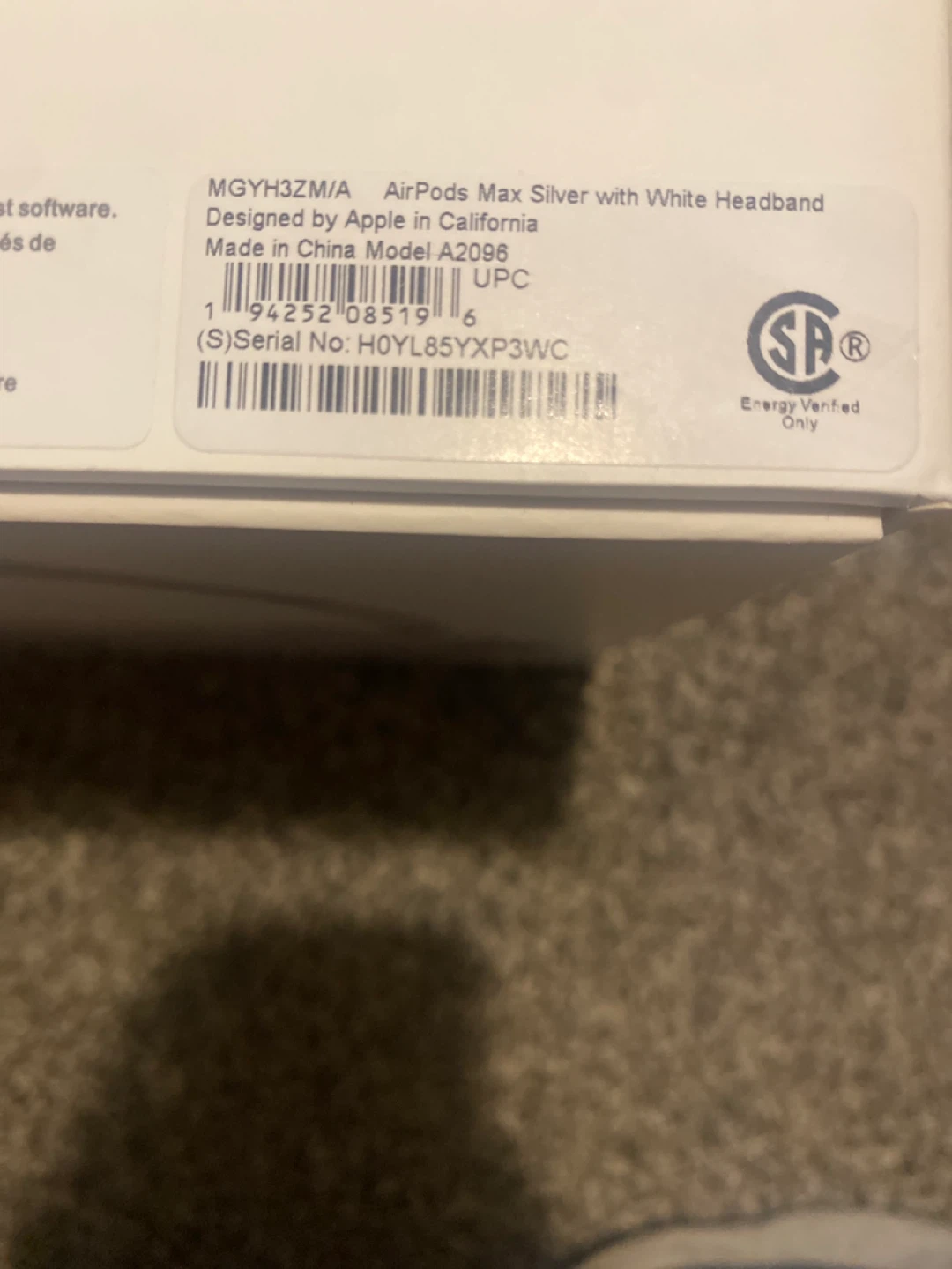 Apple AirPods Max Silver Headphones - photo 2