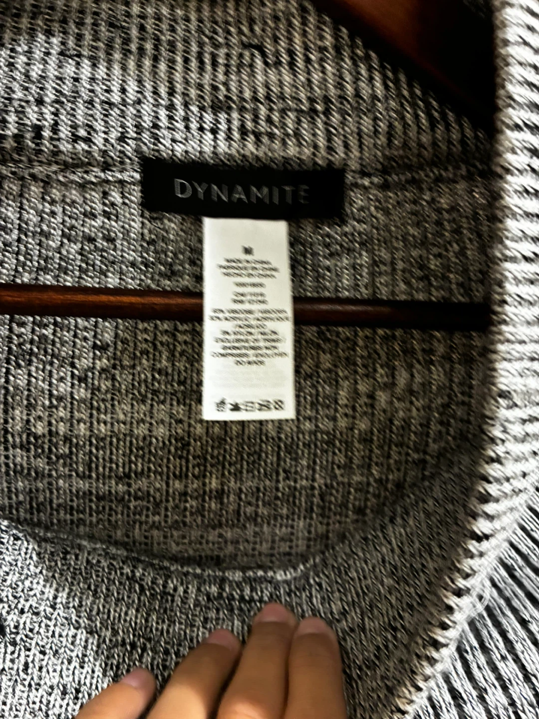 Dynamite Grey Knit Sweater Dress