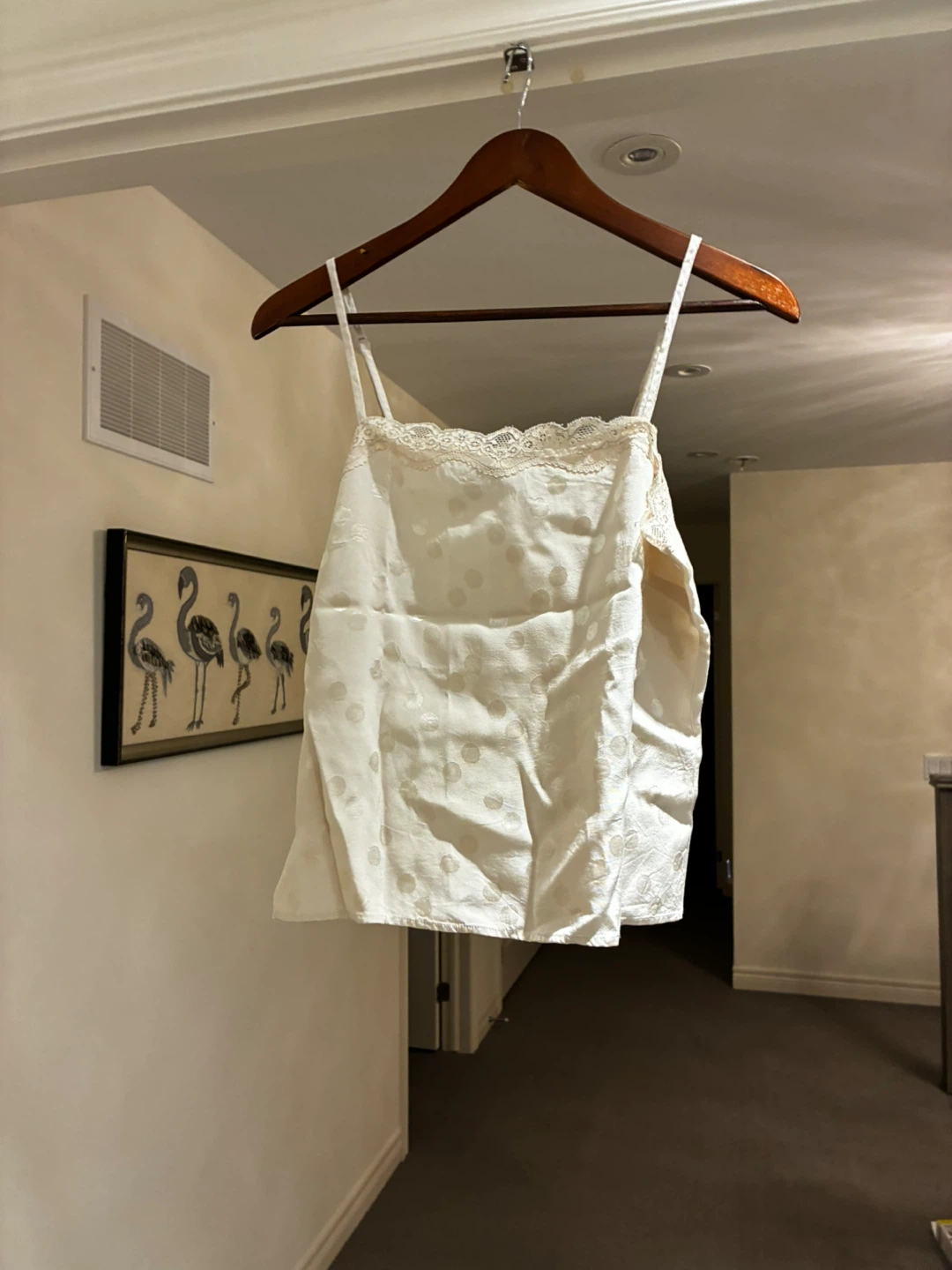 RW & CO. Cream Lace Trim Cami Top - photo 2