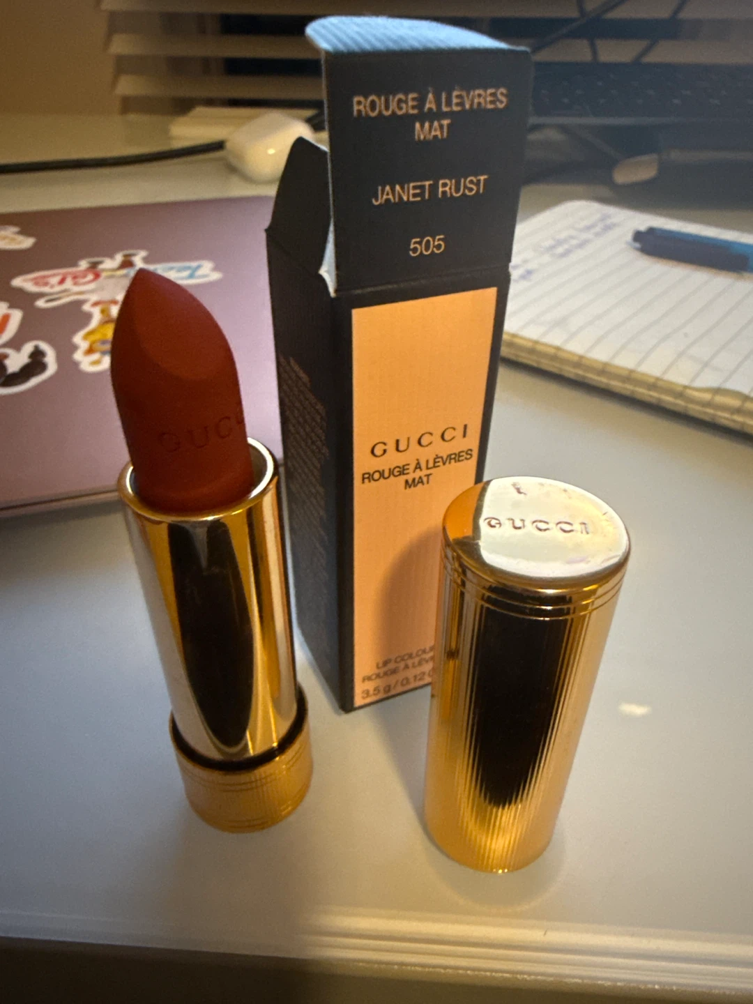 Gucci Rouge À Lèvres Mat Lipstick - Janet Rust 505