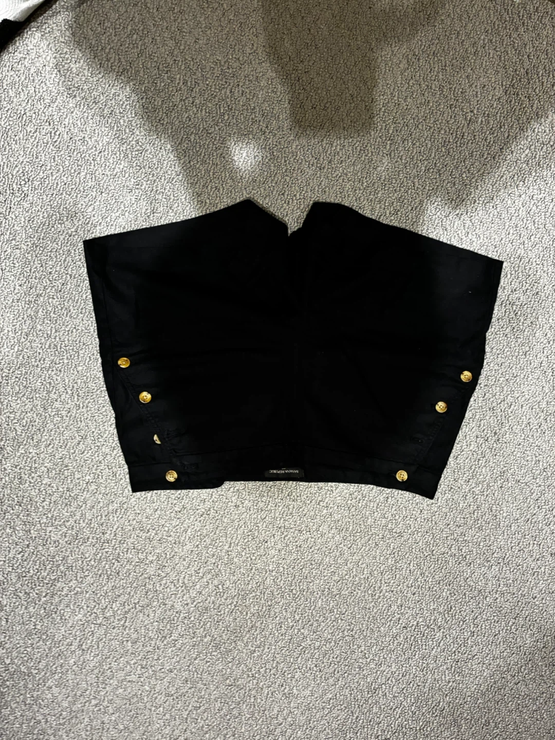 Banana Republic Black Button Detail Shorts Size S - photo 2