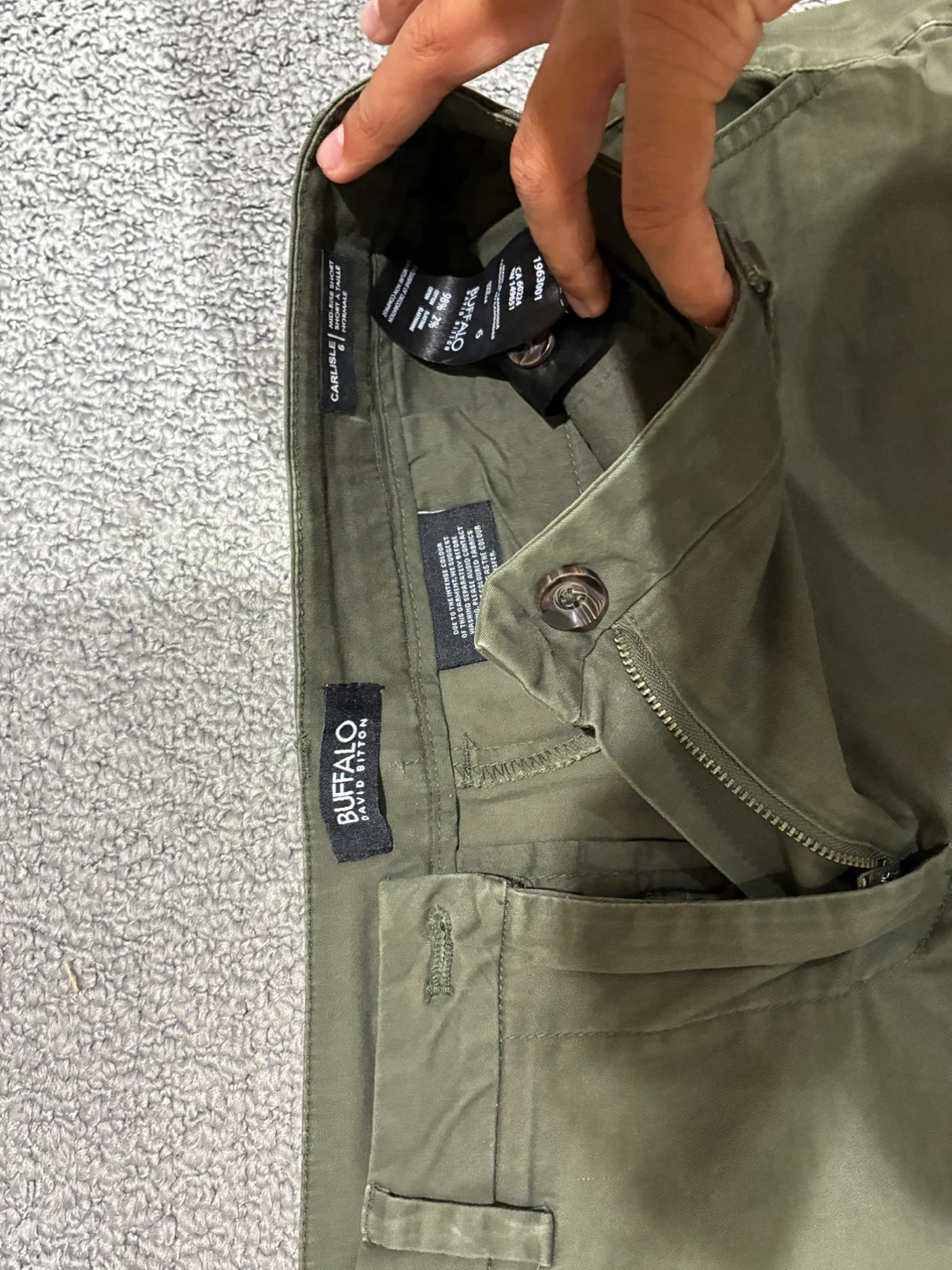 Buffalo David Bitton Olive Green Chinos Size 8 - photo 2