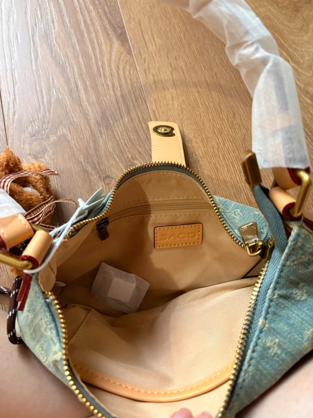 SAGE Shoulder Bag - Light Blue Denim - photo 2