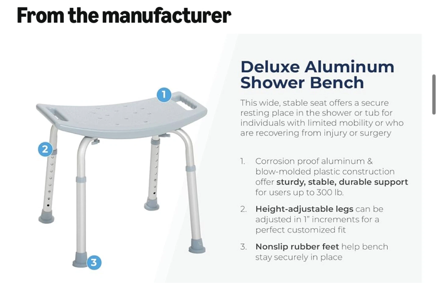 Drive Medical Shower Chair - photo 4