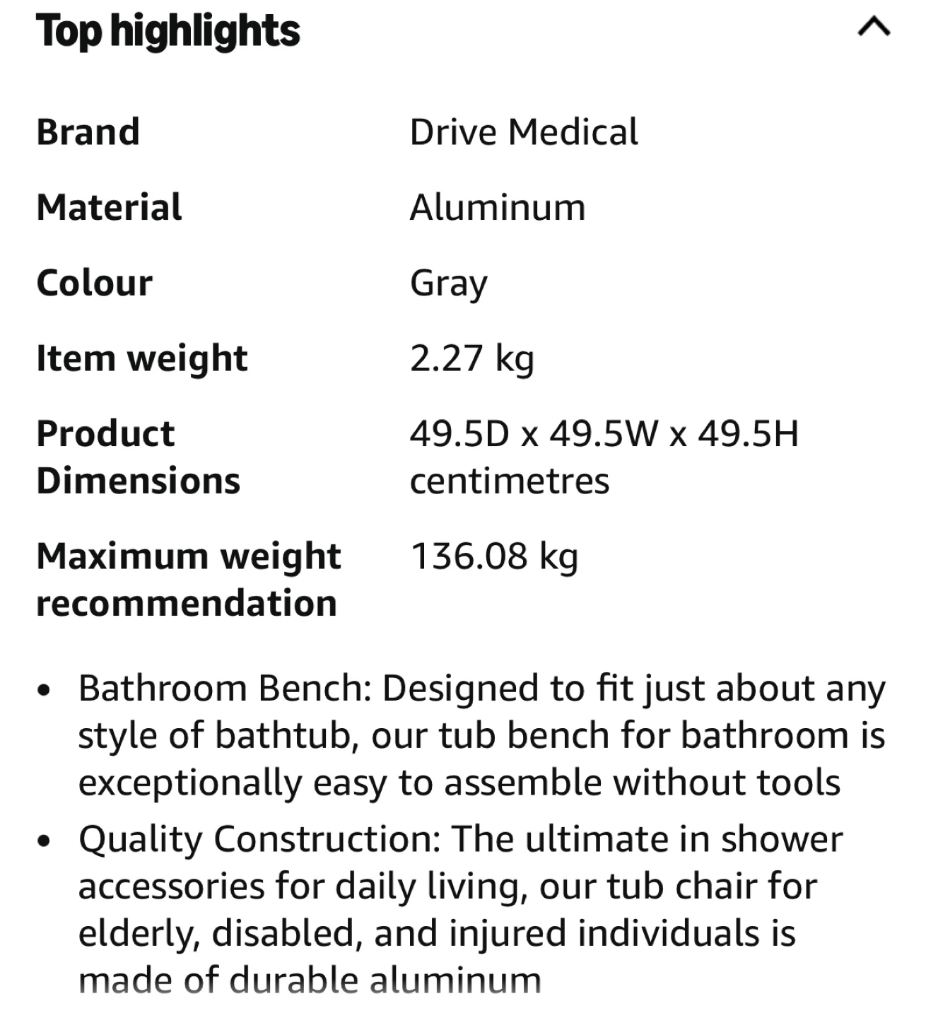 Drive Medical Shower Chair - photo 5