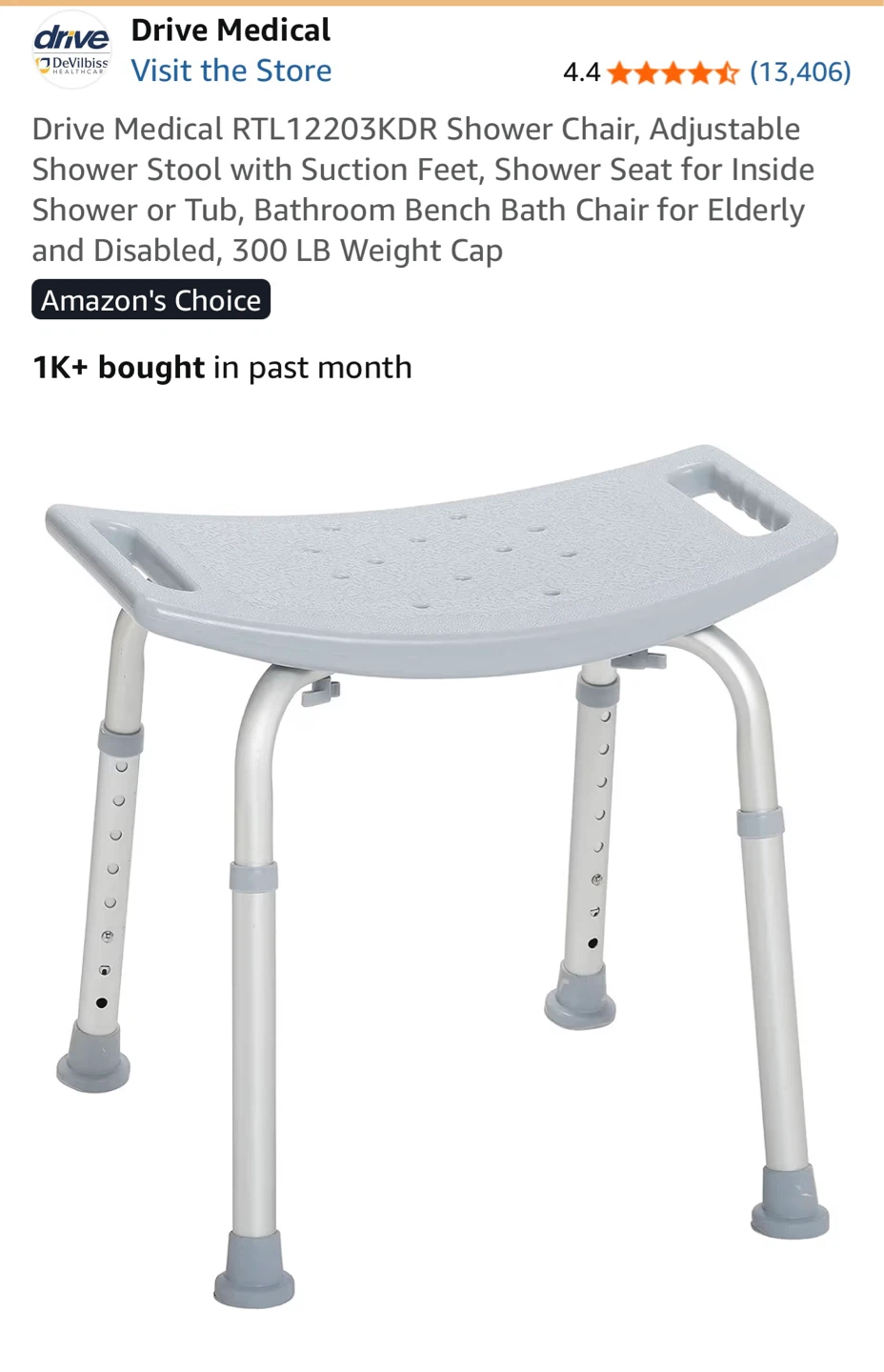Drive Medical Shower Chair