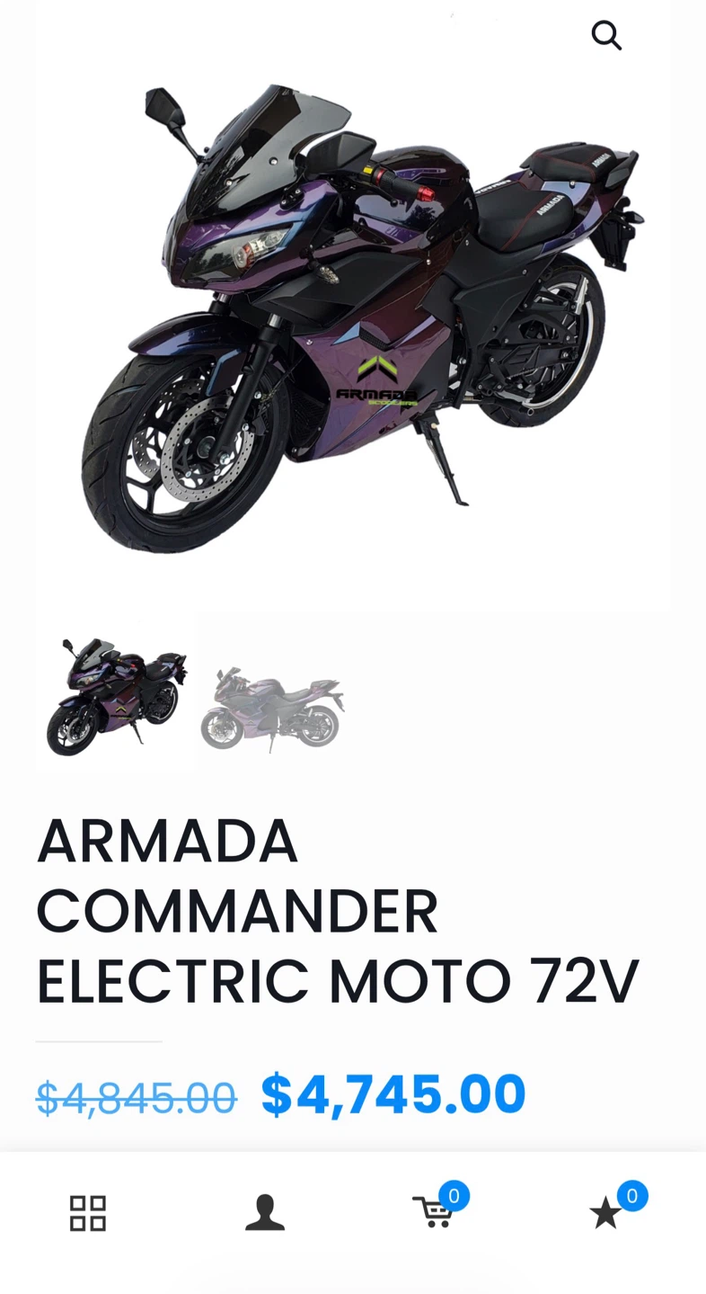 Armada Commander Electric Moto 72V - photo 4