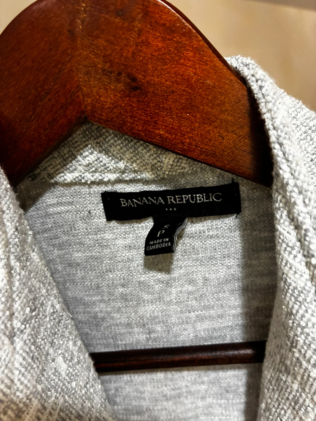 Banana Republic Grey Textured Blazer - Size P