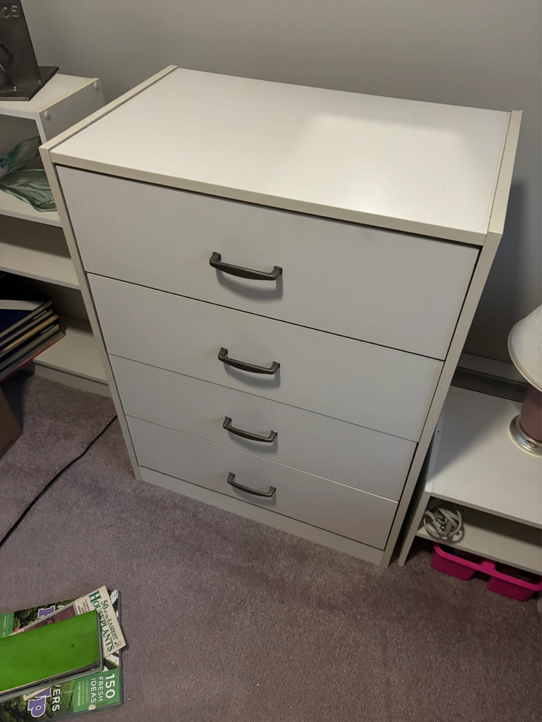 White 4-Drawer Dresser - photo 4