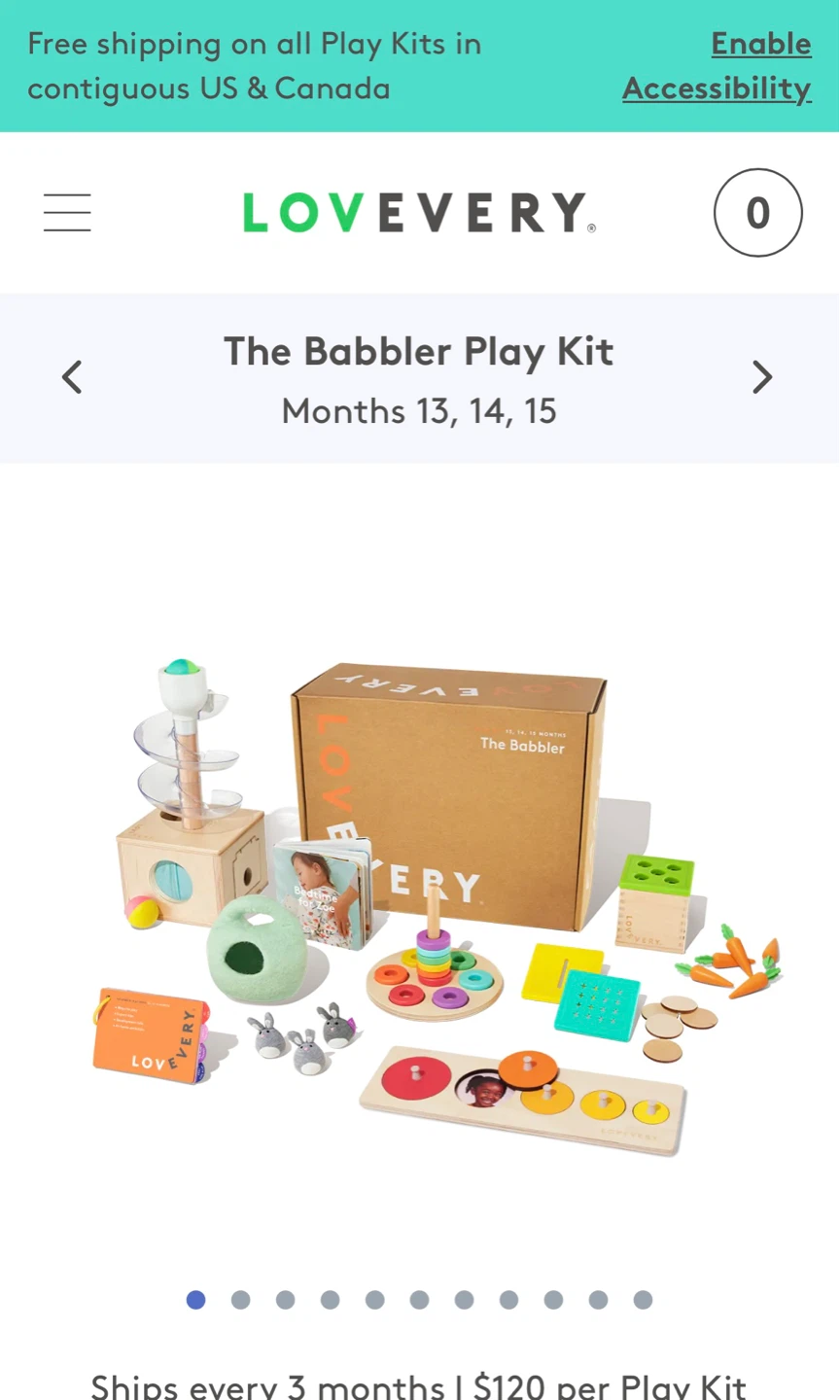 Lovevery The Babbler Play Kit (Months 13-15)
