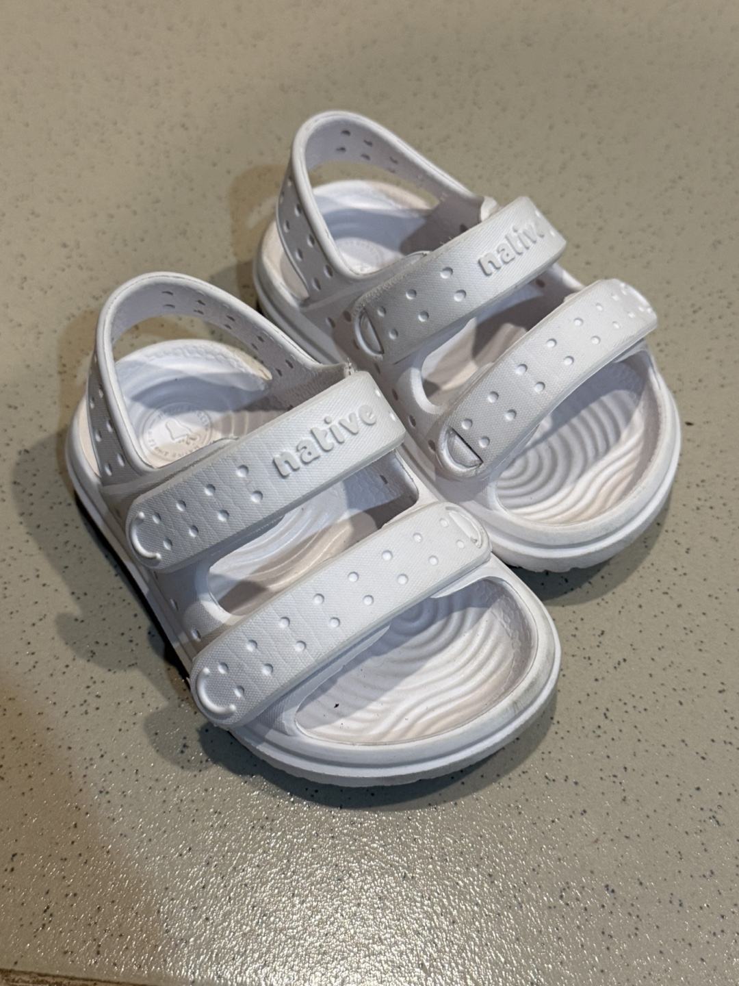 Native Kids White Sandals