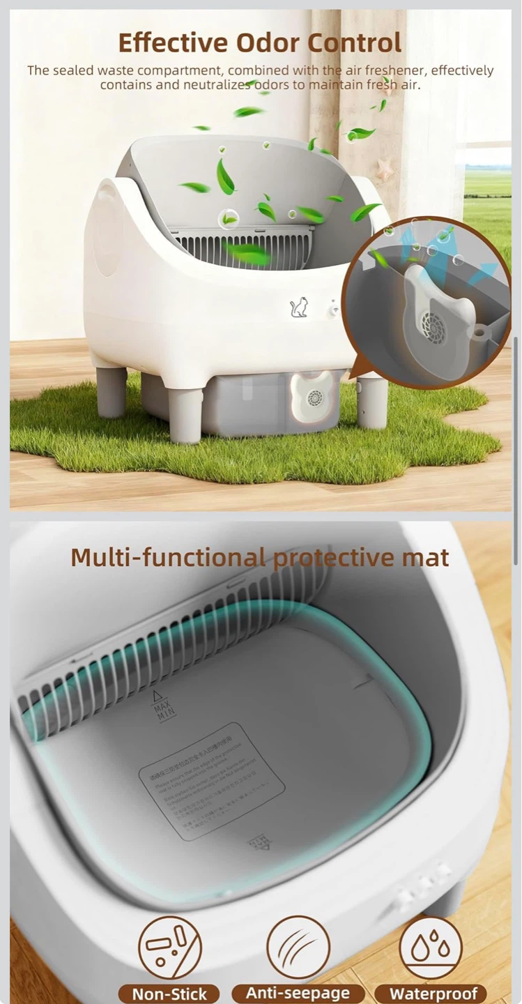Automatic Cat Litter Box with Weight Monitoring and App Control - photo 5