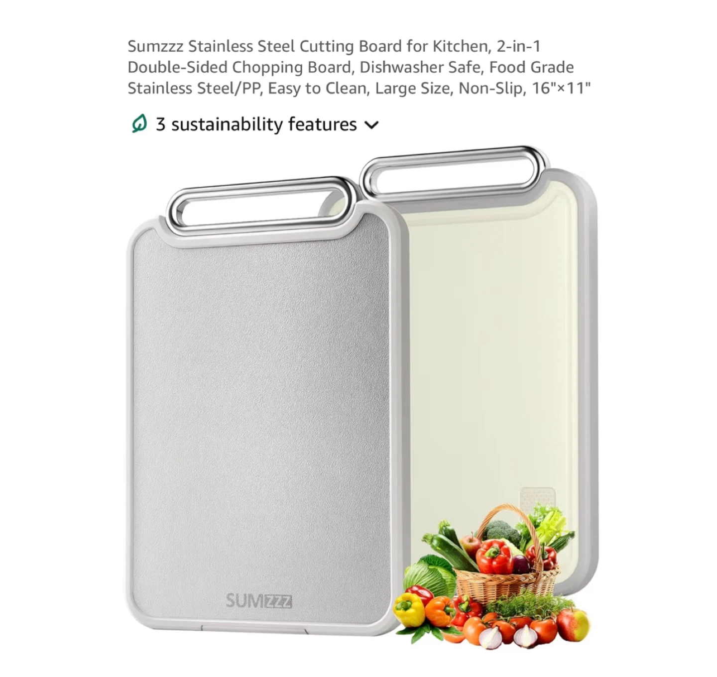 Brand new Stainless Steel Cutting Board for Kitchen