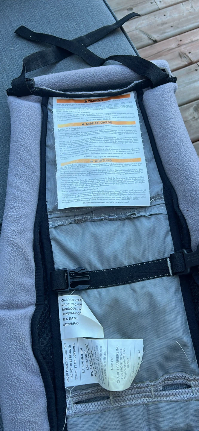 Chariot Carrier Stroller Infant Sling - photo 2
