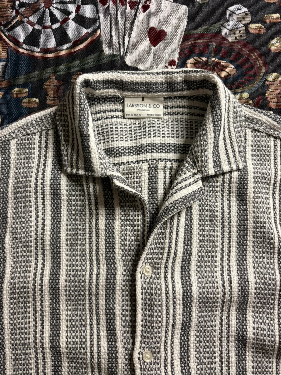 Larsson & Co Striped Short Sleeve Button-Up Shirt - photo 2