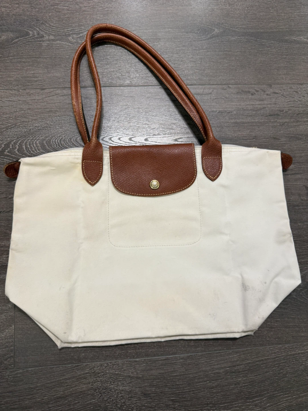 Longchamp Le Pliage Tote Bag medium white