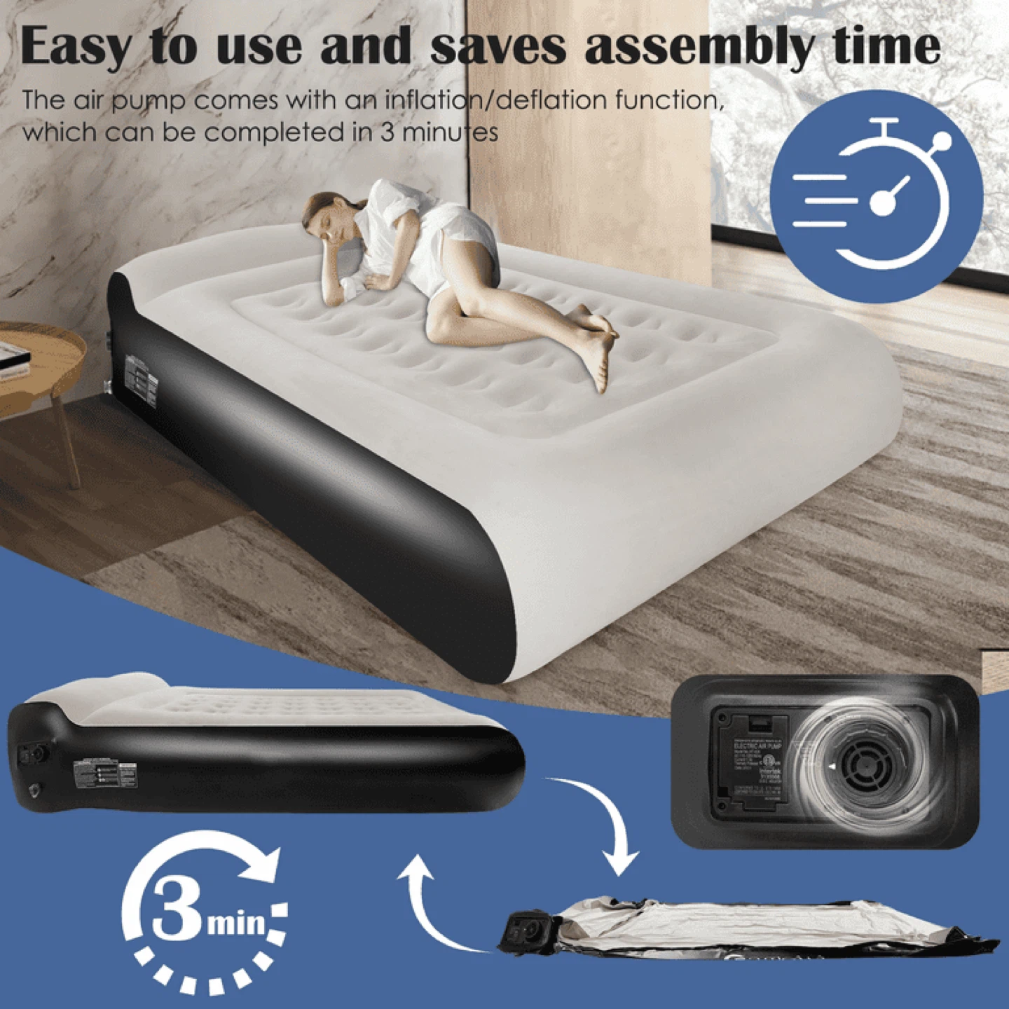 🔥 Brand New Queen Air Mattress with Built-In Pump - photo 5