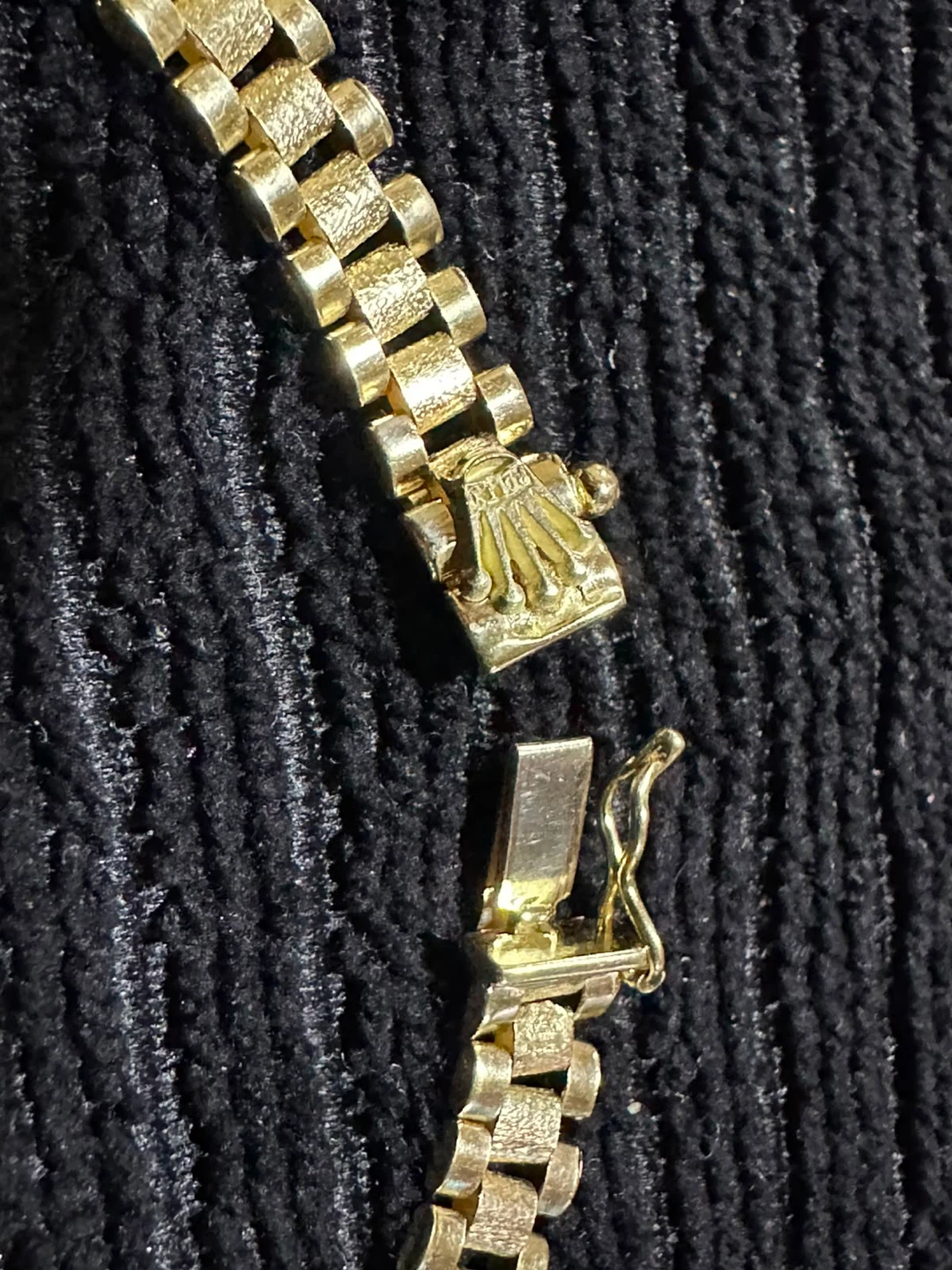 Gold necklace Rolex style - photo 3