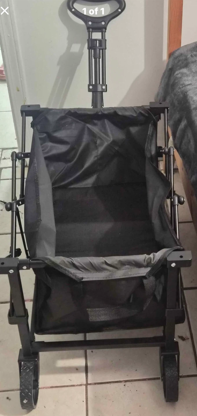 Black Folding Wagon cart