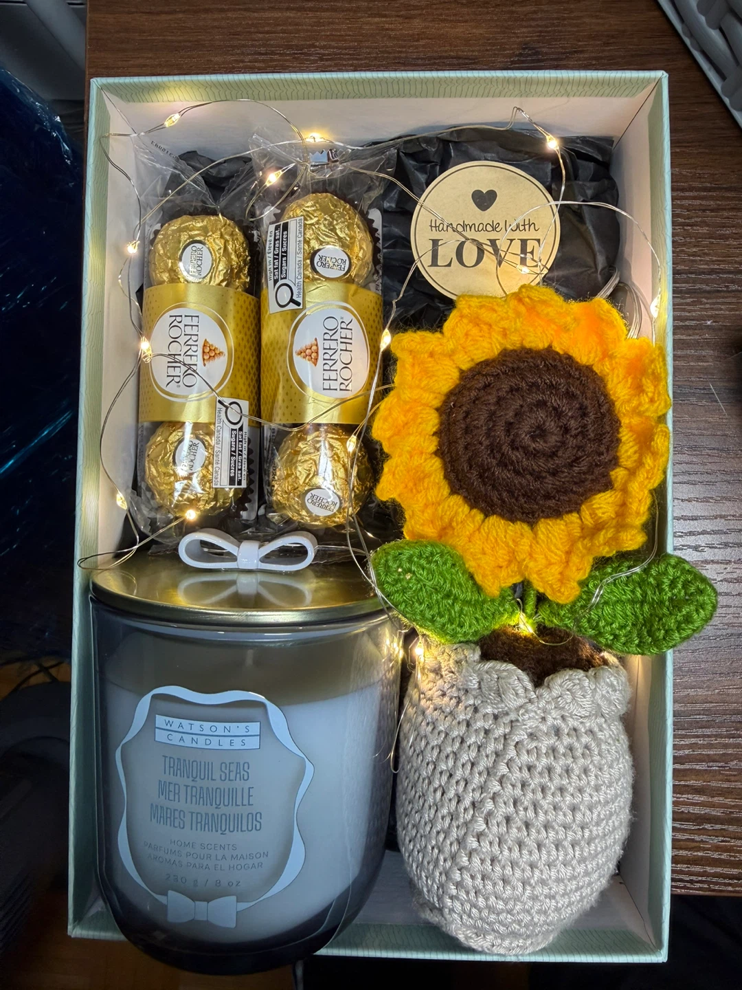 Handmade Crochet Flower Bouquet and boxes