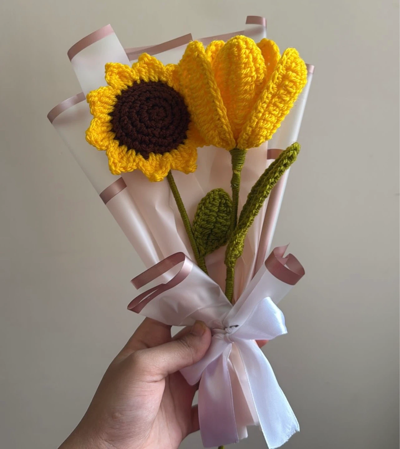 Handmade Crochet Flower Bouquet and boxes - photo 3