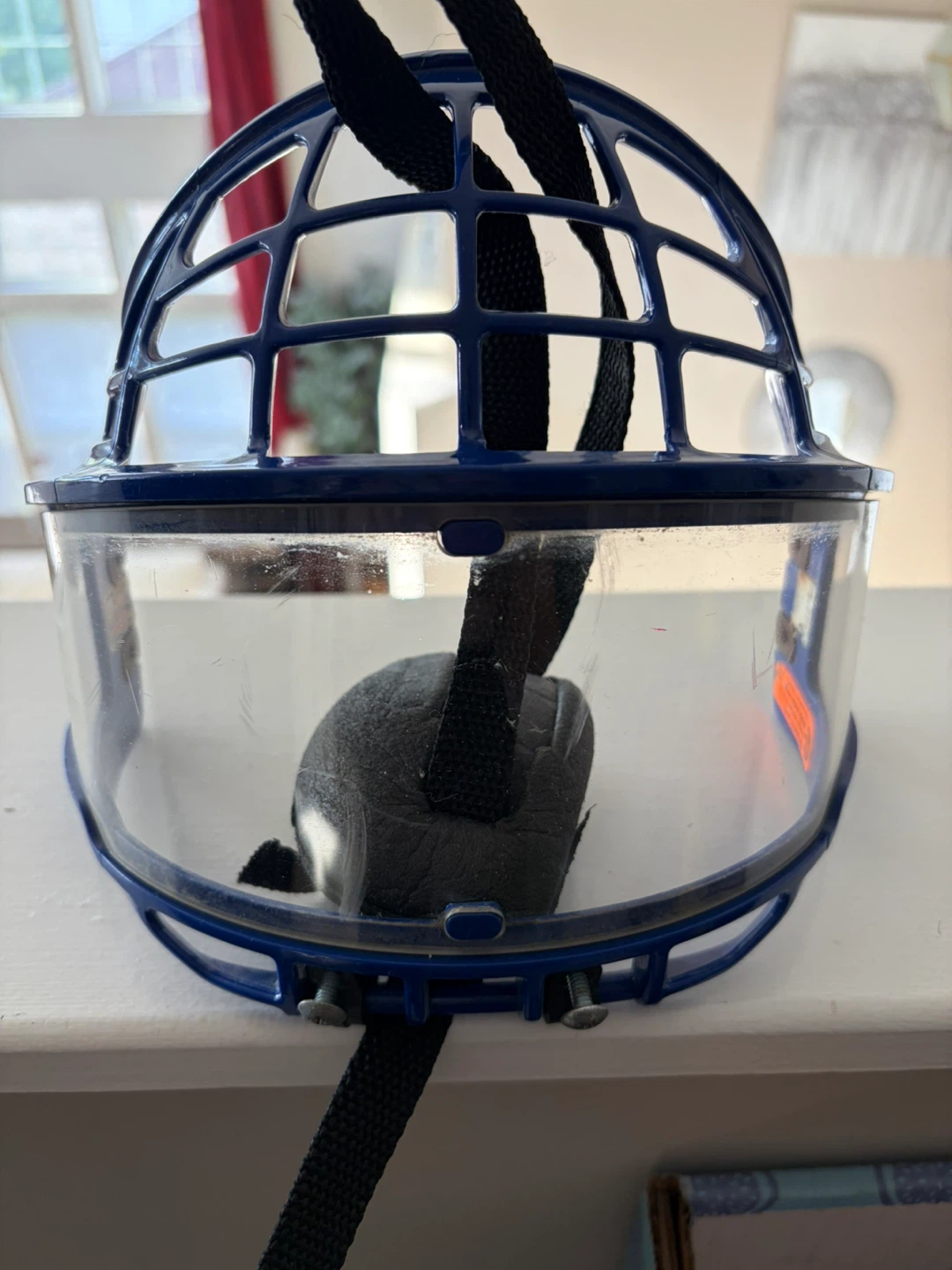 Blue Helmet Face Mask