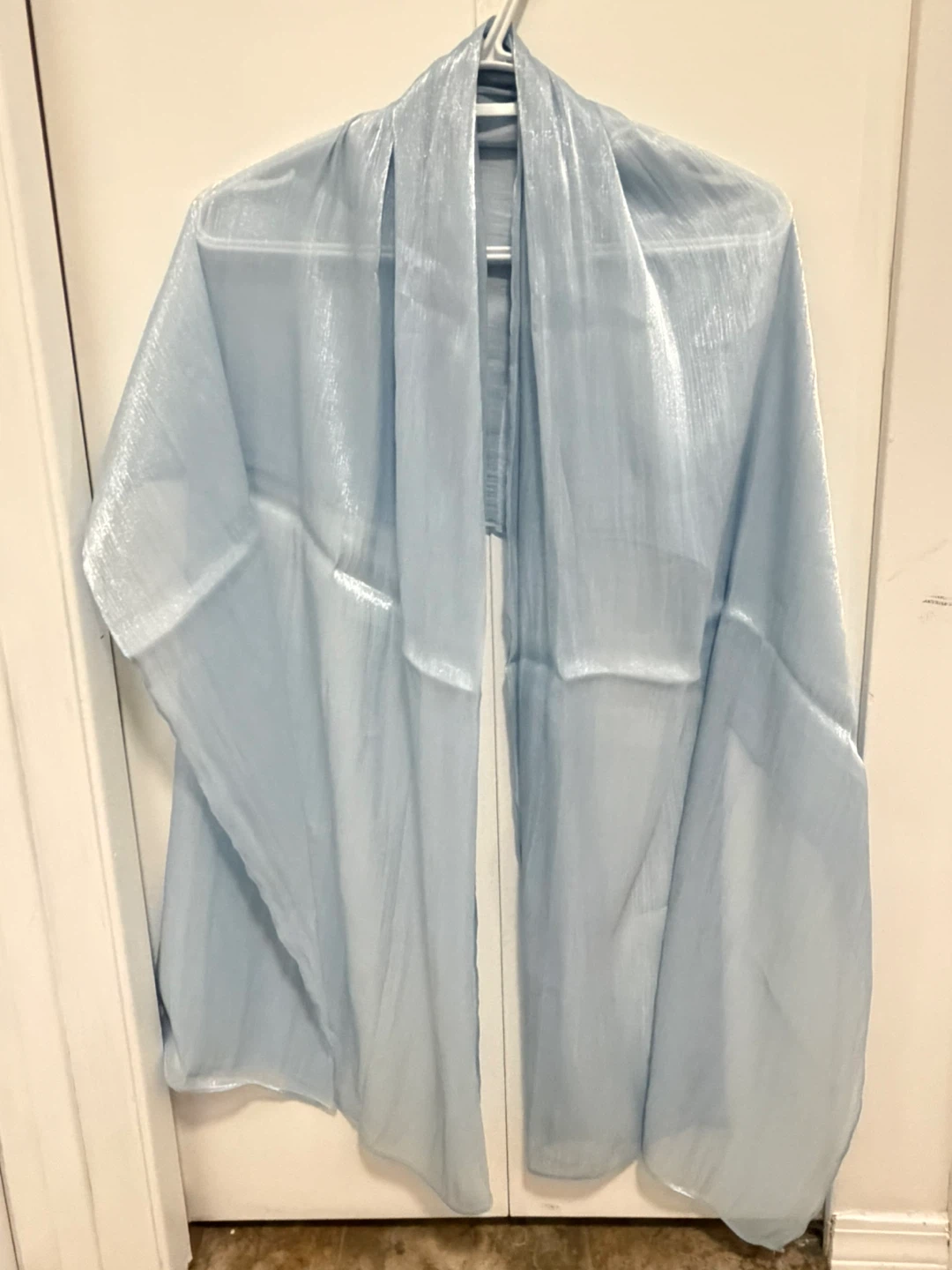 Light Blue Sheer Shawl