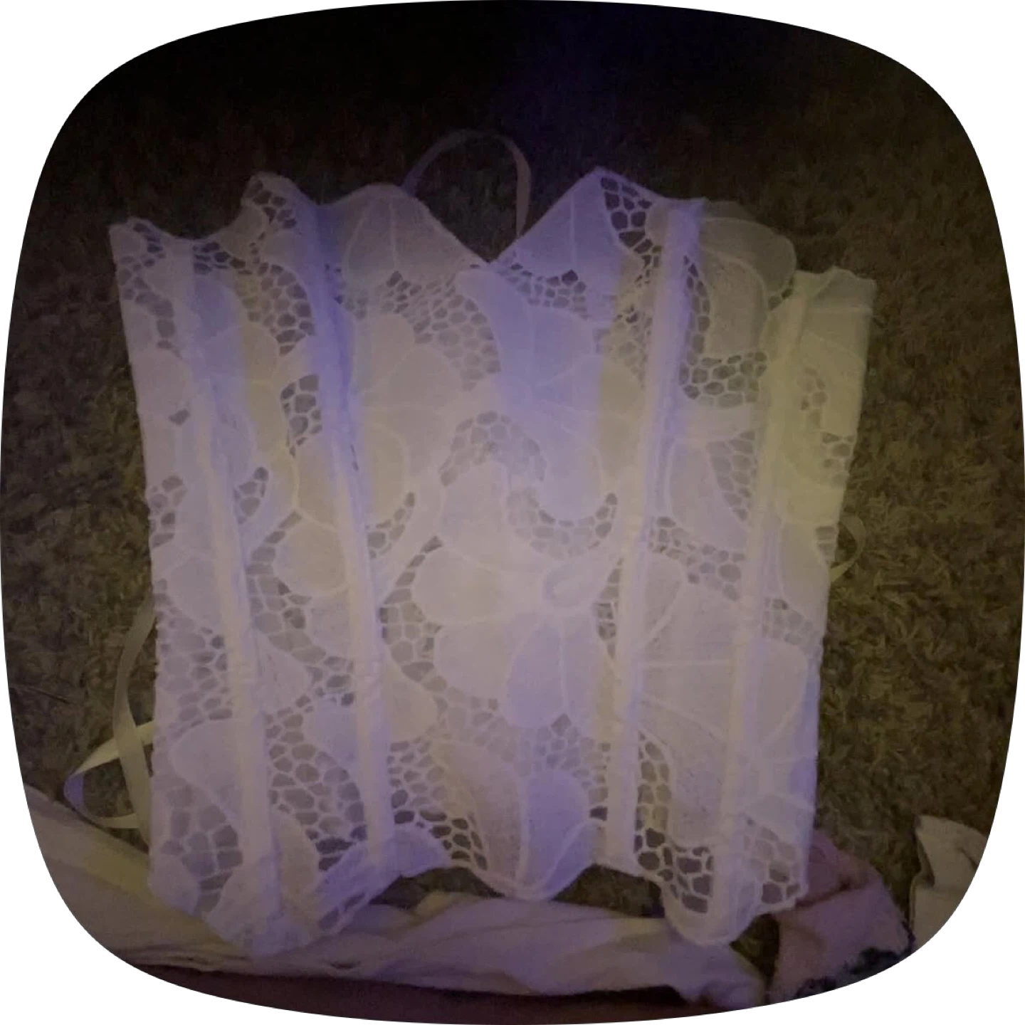 White Lace Corset - photo 2