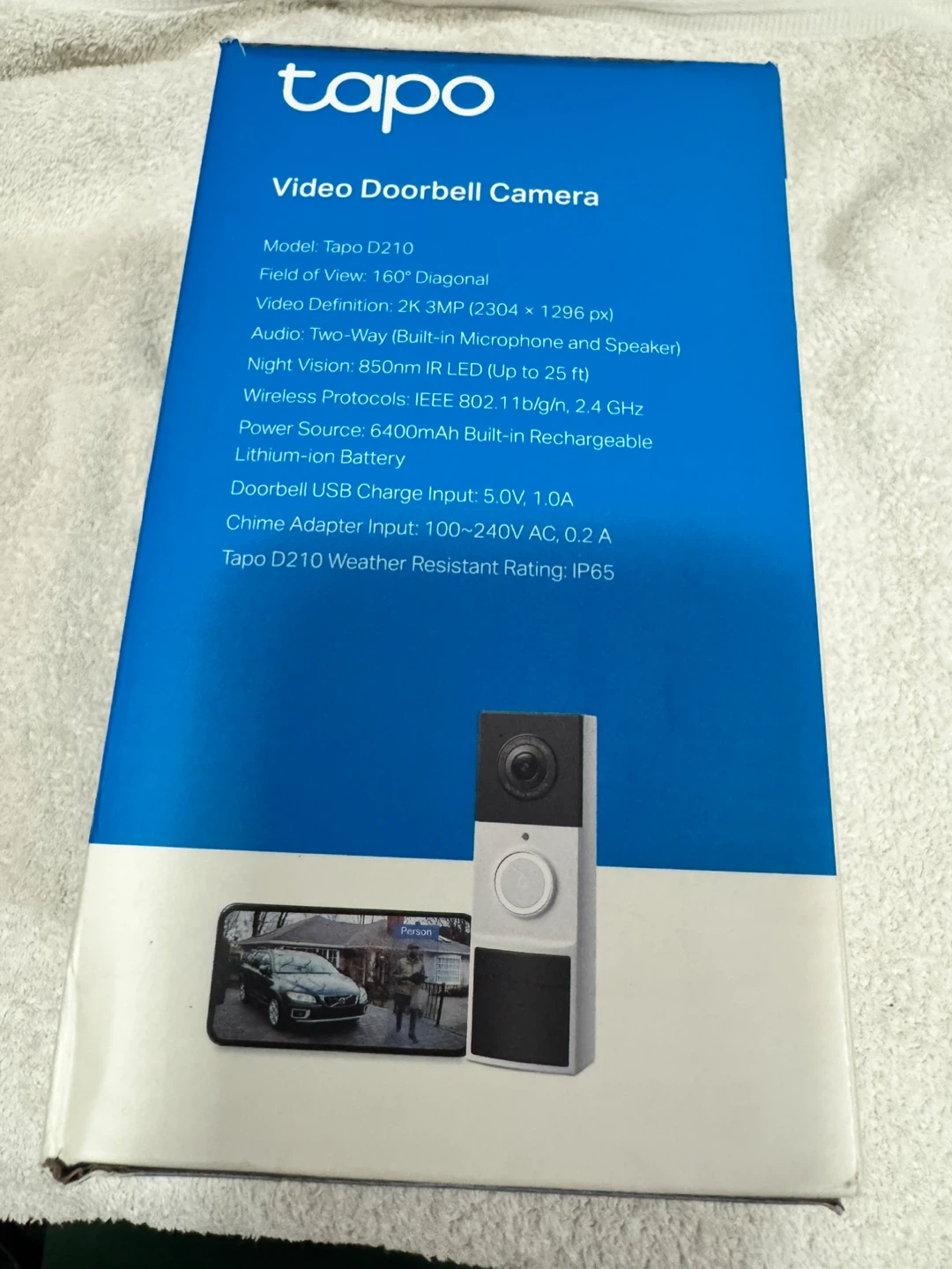 Tapo 2K Video Doorbell Camera (Tapo D210) - photo 3